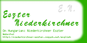 eszter niederkirchner business card